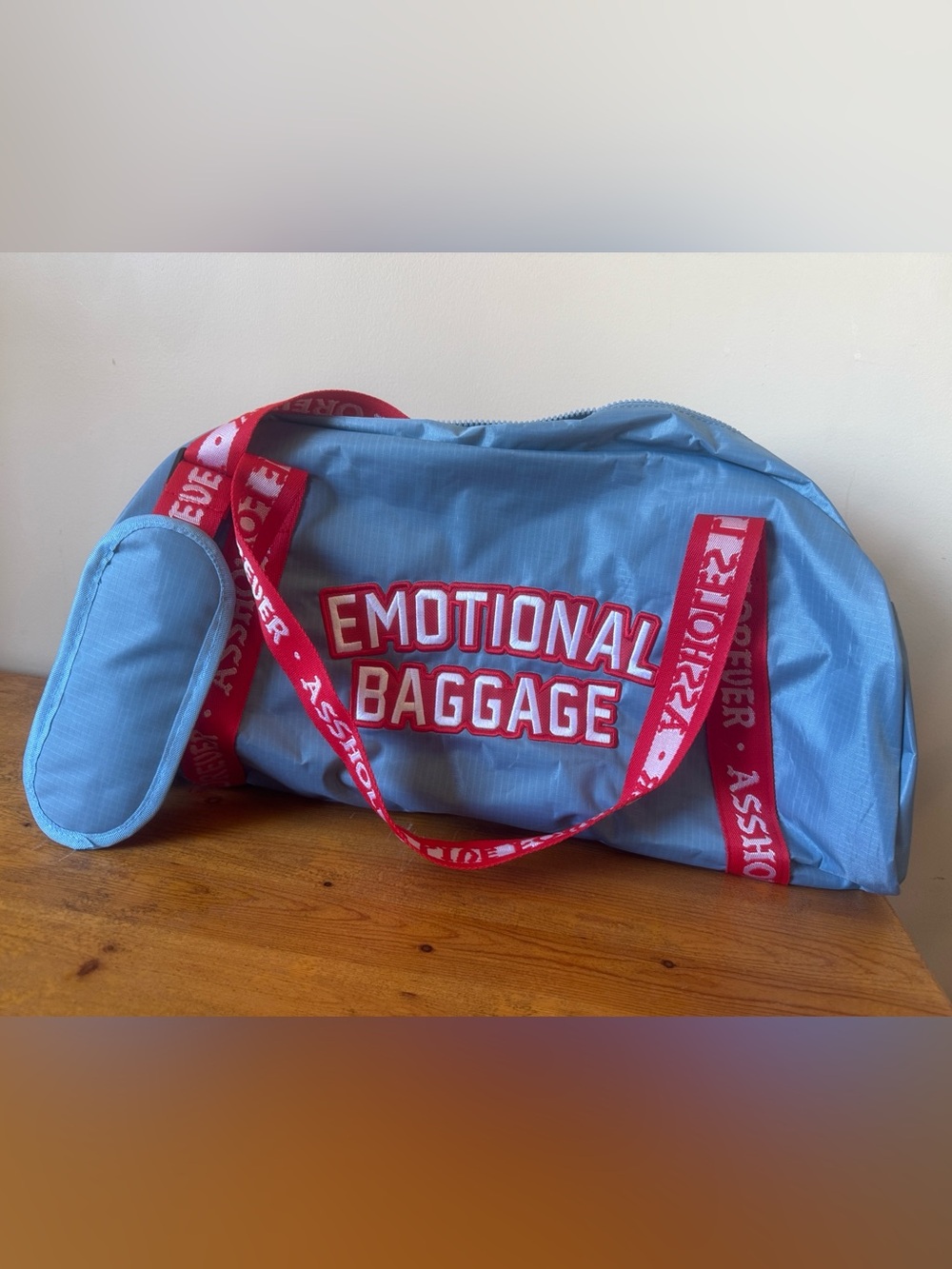 Emotional Baggage Duffel NWOT
